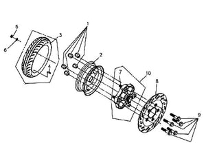 Havana Classic 200i – F 11 Rear Wheel – 07 Wheel Bolt