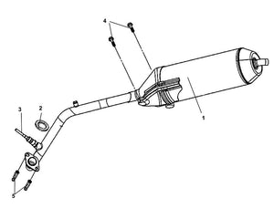 Havana Classic 200i – F 16 Exhaust Muffler – 01-1 Muffler Protector COMP