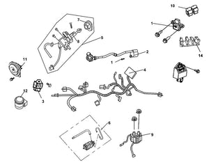 Havana Classic 200i – F 20 Wire Harness – 07 Ring