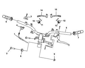 Havana Classic 200i – F 03 Handle Pipe / Handle Lever – 01 Throttle Cable