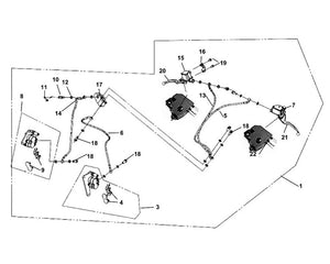 Havana Classic 200i – F 04 CBS Brake System – 09 Front Pad Set