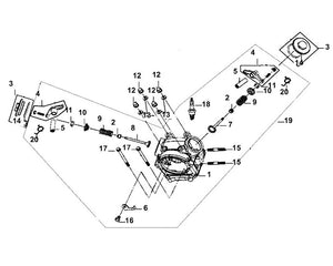 Havana Classic 50 – E 02 Cylinder Head – 05 Rocker arm Shaft