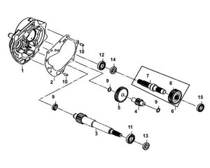 Havana Classic 50 – E 11 Mission Case & Drive Shaft – 09 Ball BRG CSB201(6201)