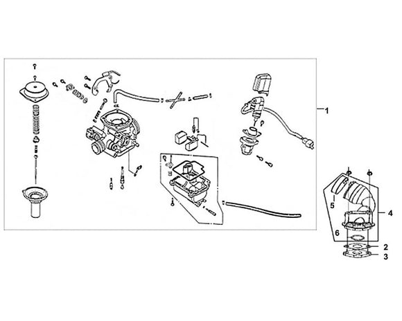 Havana Classic 50 – E 14 Carburetor – 02 Insulator Gasket