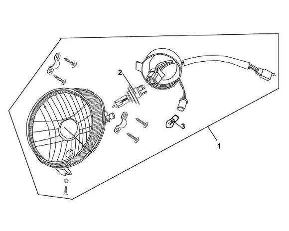 Havana Classic 50 – F 01 Head Light – 01 Head Light Assy