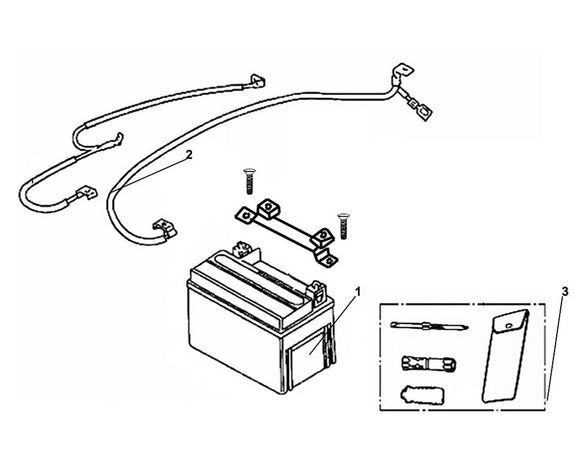 Havana Classic 50 – F 14 Battery / Tool Box – 02 Battery Cable