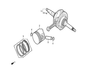 Italian Classic 150 – E-15 ENGINE ASSY&CARBURETOR – 12 - TUBE,NEGATIVE PRESSURE