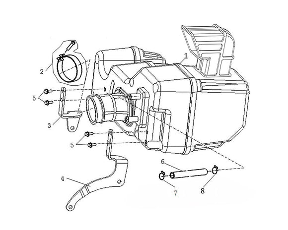 Italian Classic 150 – F-15 AIR CLEANER ASSY – 07 - CLAMP??18