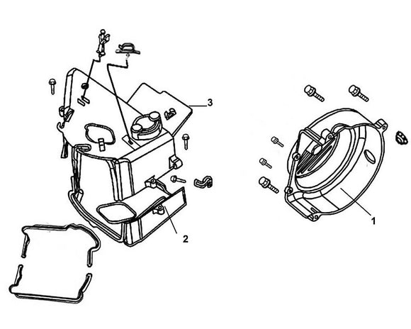 PCH 125 – E 01 Fan Cover / Shroud Assy – 01 Fan Cover Comp