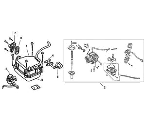 PCH 125 – E 02 Cylinder Head Cover / Carburetor – 02 Carburetor ASSY