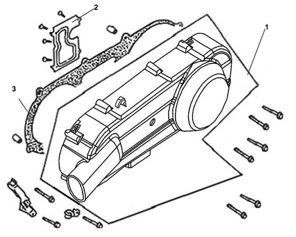 PCH 125 – E 11 Left Crank Case Cover – 03 L. Cover Gasket