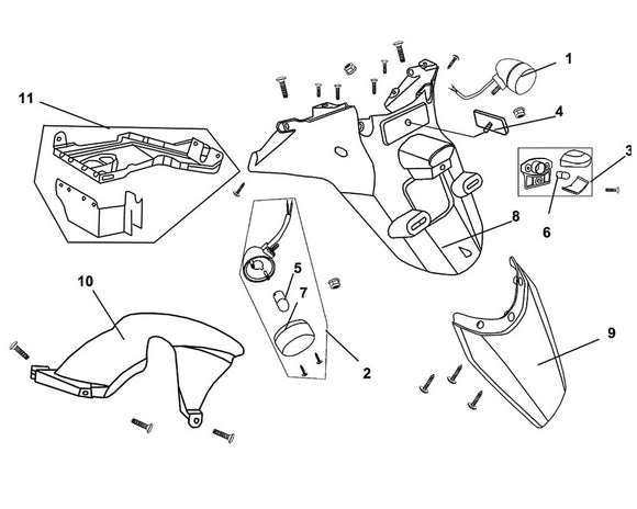 PCH 125 – F 18 Rear Fender / Rear Inner Fender – 11 Inner Fender ASSY