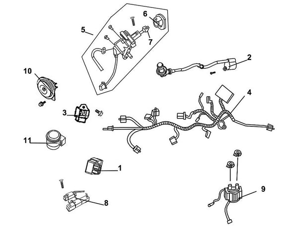 PCH 125 – F 19 Wire Harness – 05 Key Set