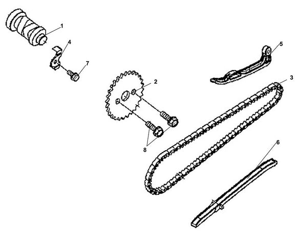 PCH 200i – E 03 Cam Shaft / Valve – 08 Knock Bolt 6MM