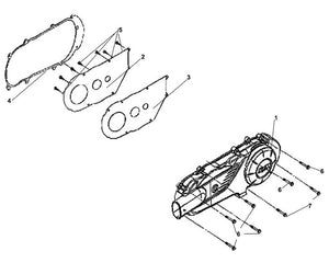 PCH 200i – E 08 L. Crank Case Cover – 01 L. Crank Case Cover