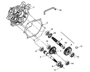 PCH 200i – E 11 Mission Case & Drive Shaft – 08 Radial Ball BRG. CSB301