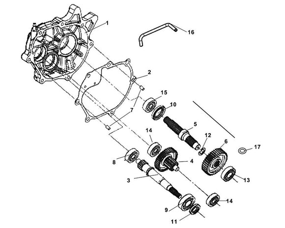 PCH 200i – E 11 Mission Case & Drive Shaft – 08 Radial Ball BRG. CSB301