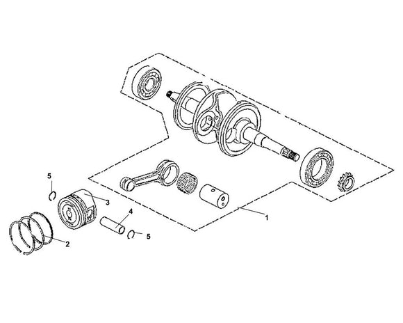 PCH 200i – E 13 Crank Shaft – 03 Piston