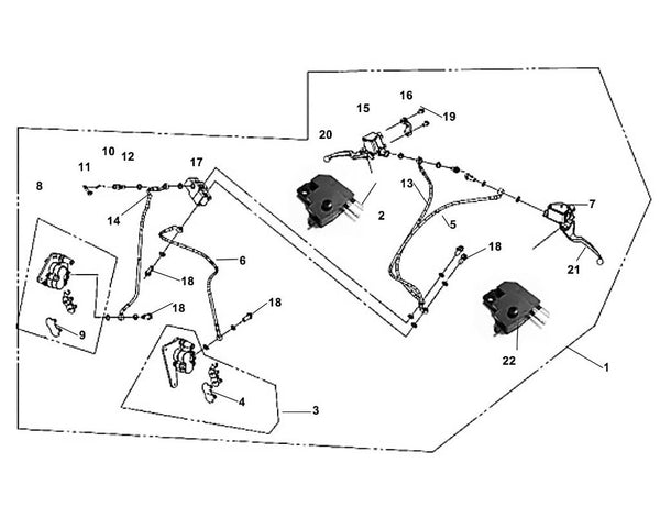 PCH 200i – F 04 CBS Brake System – 02 FR. Stop SW. ASSY