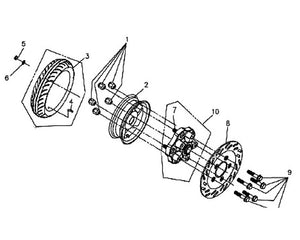 PCH 200i – F 11 Rear Wheel – 09 RR Disk Bolt