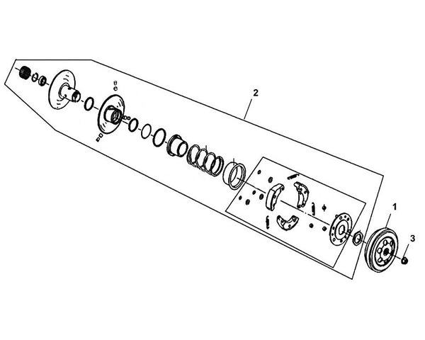 PCH 50 – E 10 Driven Pulley Assy – 01 Clutch Outer Comp