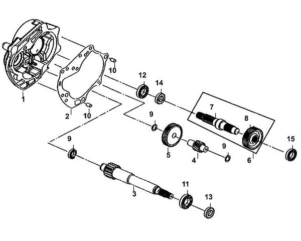 PCH 50 – E 11 Mission Case & Drive Shaft – 02 Mission Case Gasket