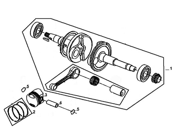 PCH 50 – E 13 Crank Shaft – 05 Piston Pin Clip