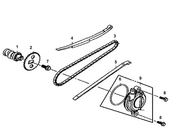 PCH 50 – E 03 Cam Shaft & Cyl. Head L. Side Cover – 06 O-ring 67X2.5