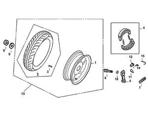 PCH 50 – F 11 Rear Wheel – 03 Valve Stem