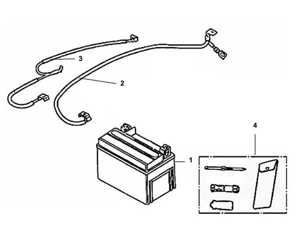PCH 50 – F 14 Battery / Tool Box – 01 Battery ASSY (YTX7A-BS)