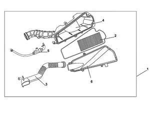 PCH 50 – F 15 Air Cleaner – 03 AIR/C. Inlet Tube