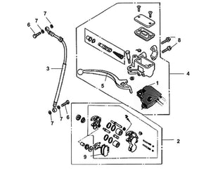 PCH 50 – F 04 Front Brake Master Cylinder – 04 FR. Master Cylinder