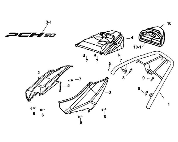 PCH 50 – F 08 Body Cover – 08 Flange Bolt 8x50