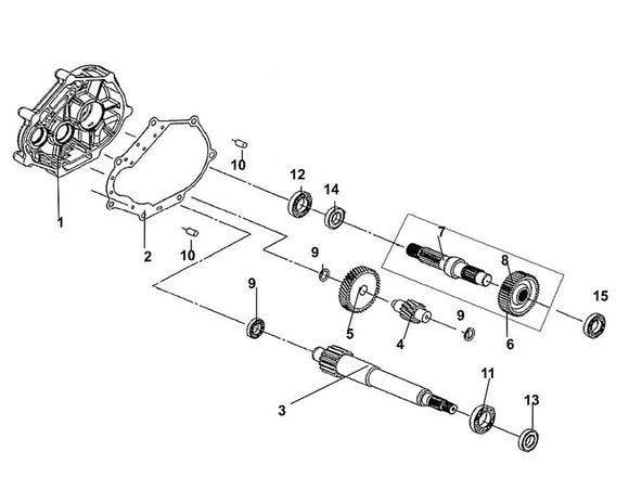 Soho 50 – E 11 Mission Case & Drive Shaft – 13 Oil Seal 17X30X5(C2)