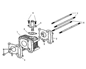 Soho 50 – E 05 Cylinder – 08 Flange Bolt SH 6X16