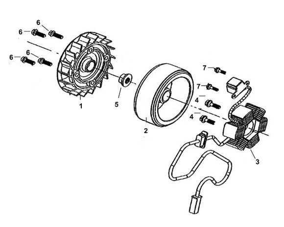 Soho 50 – E 07 AC Gen. Assy – 03 Stator Comp