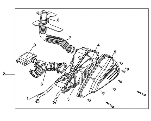 Soho 50 – F 15 Air Cleaner – 06 AIR/C Connecting Tube