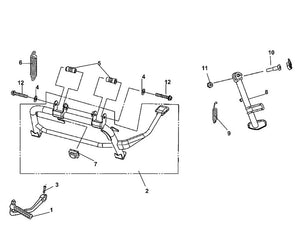 Soho 50 – F 17 Main Stand / Kick Starter Arm – 01 Kick Starter Arm ASSY