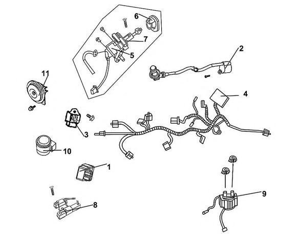 Soho 50 – F 20 Wire Harness – 05 Key Set