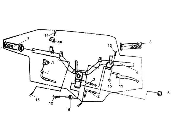 Soho 50 – F 03 Cable / Switch / Handle Lever – 11 L. STRG. Brake Lever