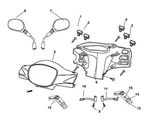 Soho 50 – F 05 Front Cover / Handle Cover – 13 FR. L. Winker ASSY