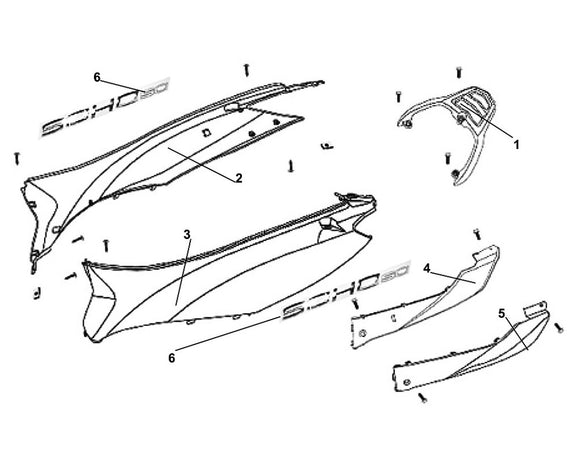 Soho 50 – F 08 Body Cover – 05 LH. Side Cover - Soho 50